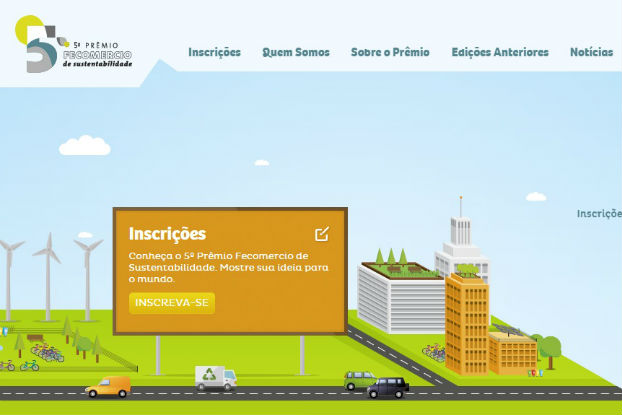 Inscrições para o 5º Prêmio Fecomercio de Sustentabilidade foram prorrogadas até 30 de agosto Inscrições para o 5º Prêmio Fecomercio de Sustentabilidade foram prorrogadas até 30 de agosto